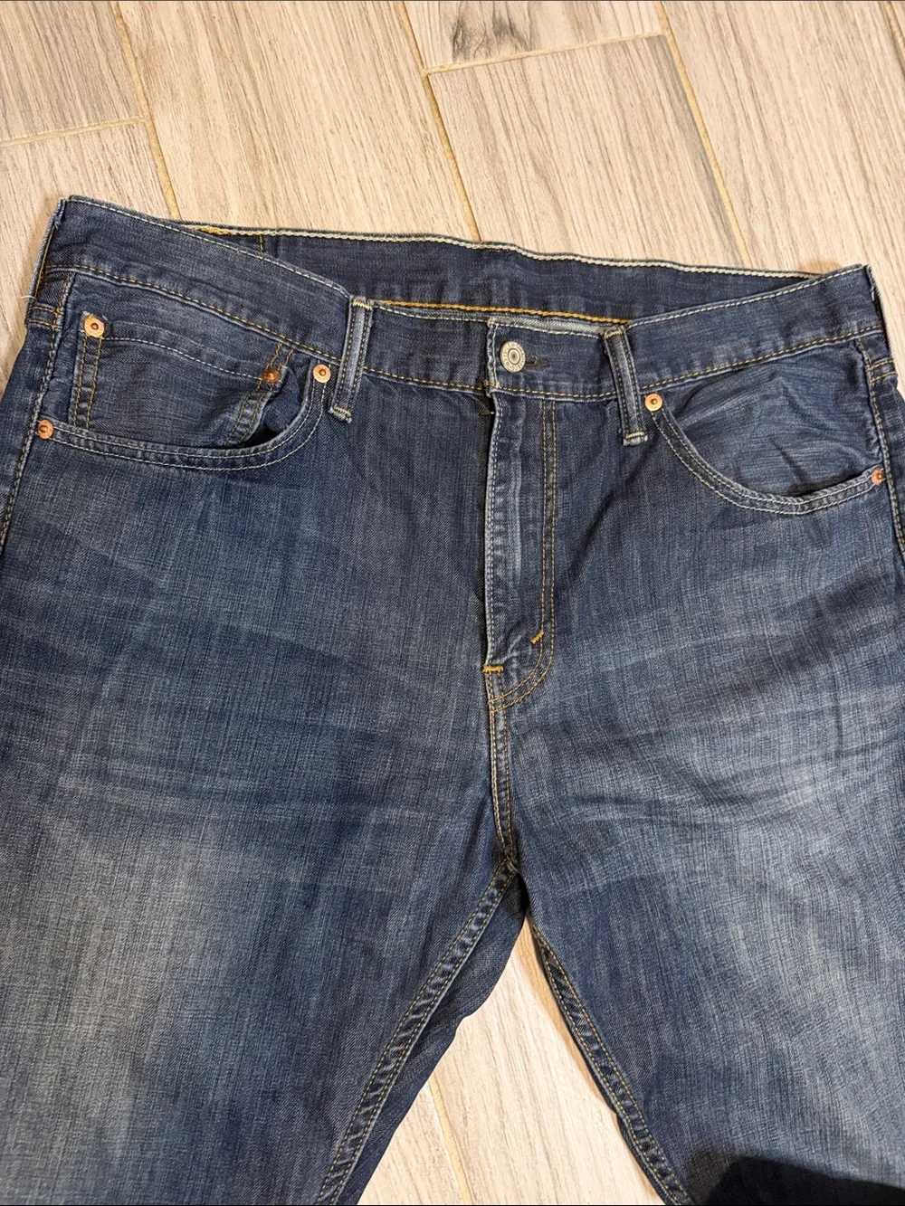Levi's Men's Dark Blue Straight-Leg Jeans